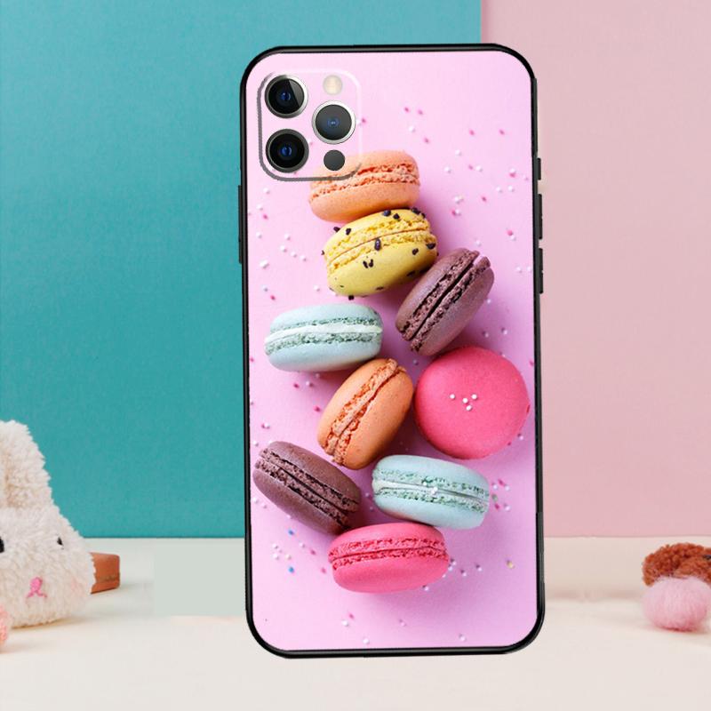 

Чехол для телефона с изображением десертного мороженого и макарон для iPhone 17 Air 16 15 14 13 11 12 Pro Max 12 13 mini 15 16 Plus 16e Обложка Coque iPhone 15 Plus