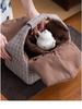 Tragbare Baumwoll-Leinen-Tasche für Teegeschirr - Reise-Aufbewahrungstasche mit Geschenkbox für Teekanne & Teetasse