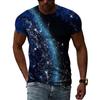 Letní móda Kreativní obrázek Pánské tričko Potištěné personalizované technologické prvky Vyrobeno v Číně Top s kulatým výstřihem a krátkým rukávem