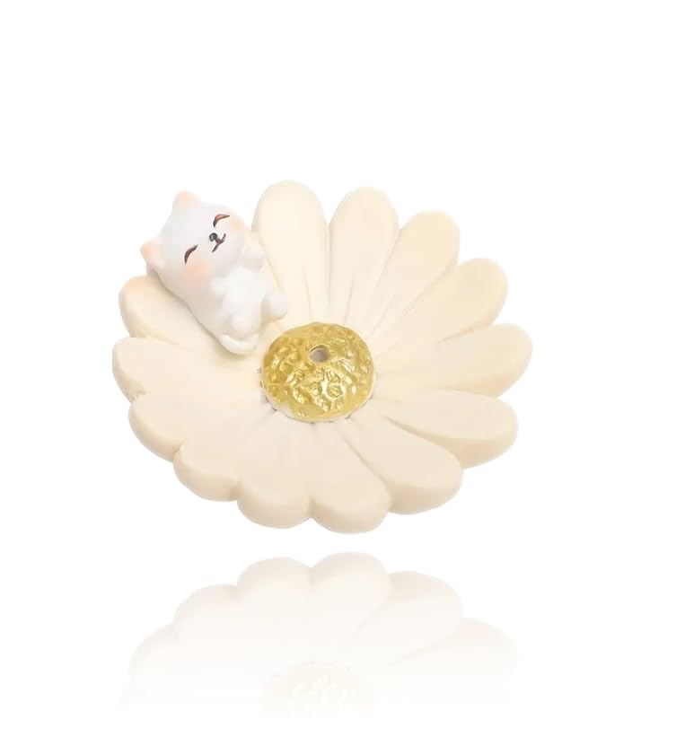 

Cute Cat Incense Burner, Small, for Incense Sticks, Pets, Buddhist Altar Accessories