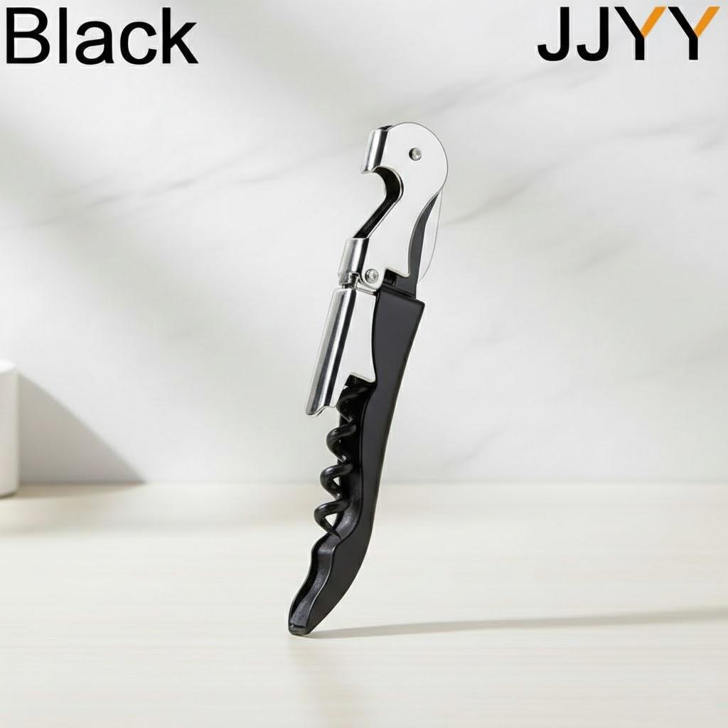 

Stainless Steel Wine Corkscrew Opener Beer Bottle Open Multifunctional Kitchen Bar Tool Hippocampus Design Home Accessory чёрный
