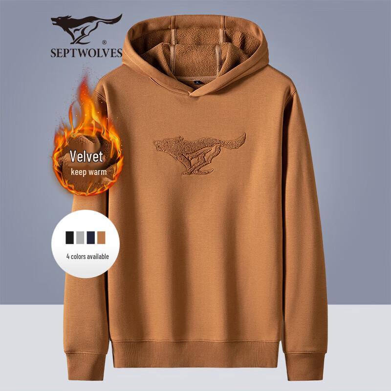 

Septwolves Men s Fleece Lined Hooded Sweatshirt 185/100A(3XL)
