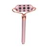 Face Beauty Massage Roller Aluminium Alloy Promote Absorption Germanium Manual Roller Pink