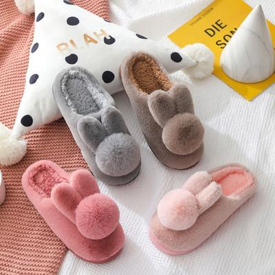 **Damen Winter Kuschelige Plüsch Hausschuhe - Rutschfeste Dicke Sohle, Warme Hausschuhe mit Rücken, Innen/Außen, Passende Paare, Niedliche Slipper**
