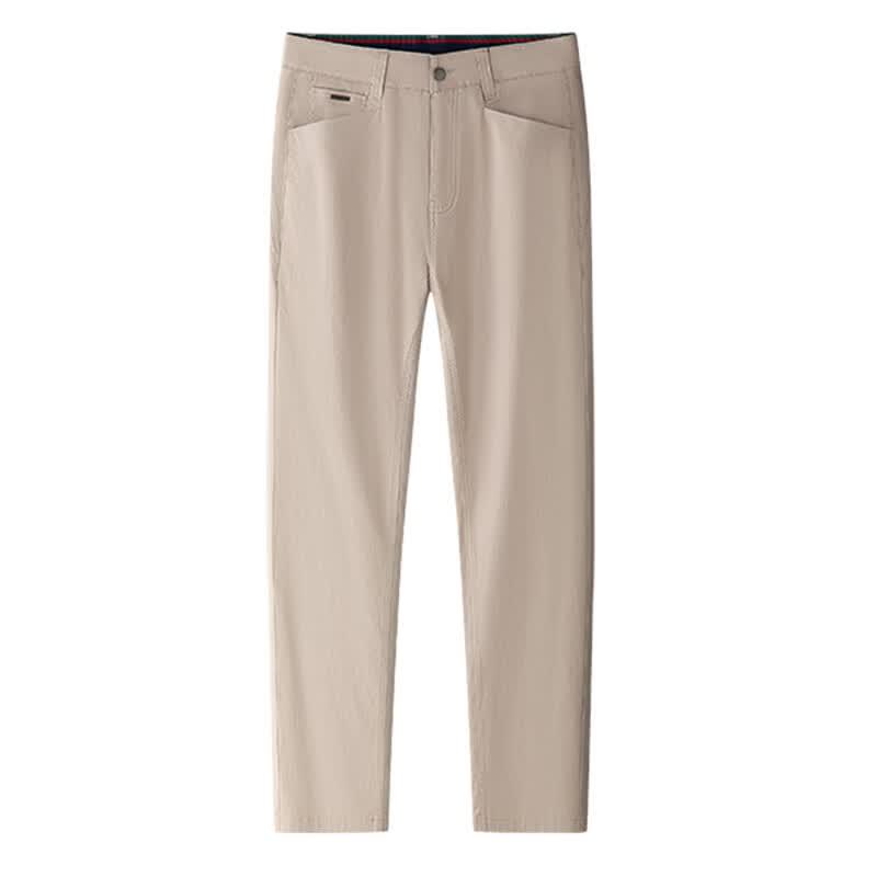 MONTAGUT Men's Long-Staple Cotton Straight-Leg Casual Pants