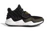adidas Deep Threat Comfortable And Trendy Breathable Mid Top Children's Basketball Shoes Black Gold FX8644