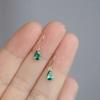 1pair Blue Water Drop Drop Drop Earrings Zirconium French Court Style Elegant Simple Luxury Classic Earrings Jewelry