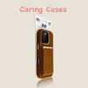For iPhone 17 Pro Max Case Tan MagSafe Wallet Microfiber Leather Shockproof Protective Design Compatible with iPhone 16 15 14 13