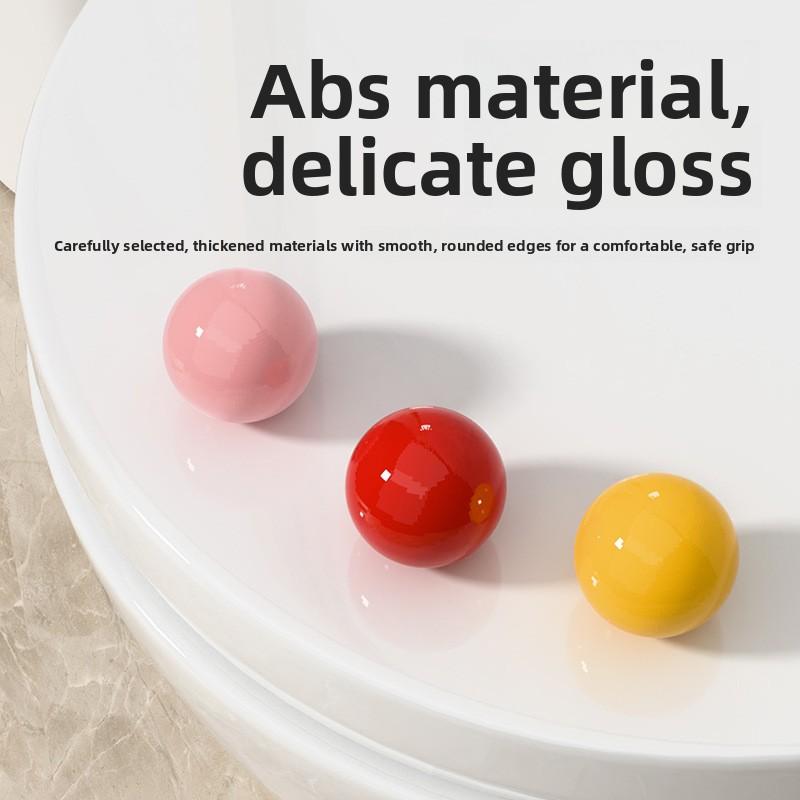 Small Ball Smiling Face Round Ball Household Toilet Seat Lid Opener, Anti-dirt Lid Opener, Toilet Seat Lift