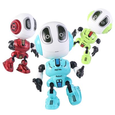 Mini Robot Yanıp Sönen Led Işıklı Akıllı Model Elektrikli Simüle Edilmiş Eğitici Robot Oyuncakları Çocuklar İçin
