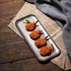 1 st Retro Rostfria Stålfat, Sushifat, Snacksfat, Bakelsefat, Ovala Grunda Fat, Bordsservis i Industristil