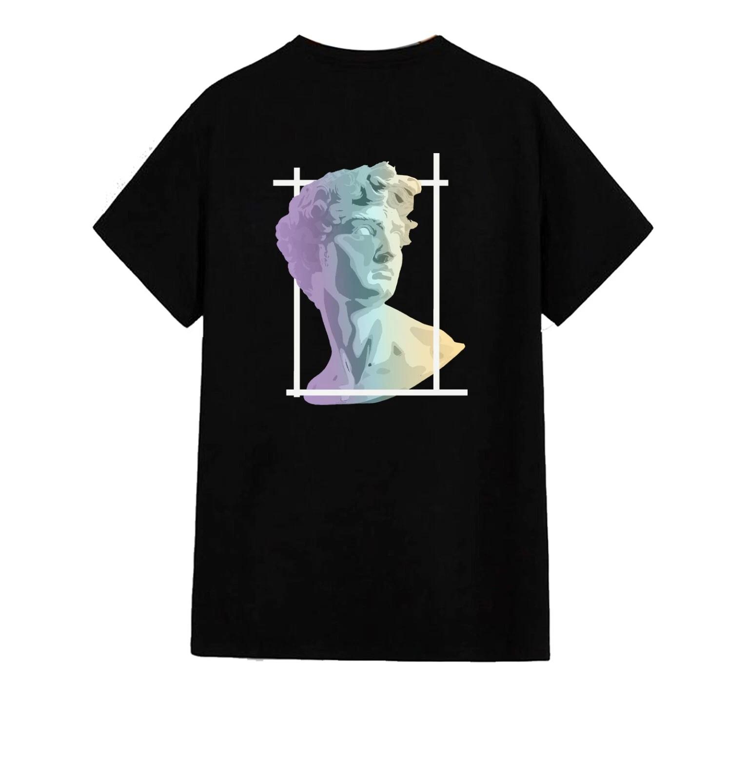Unisex T-Shirt - David of Michelangelo - Casual Summer Couple Original Student S