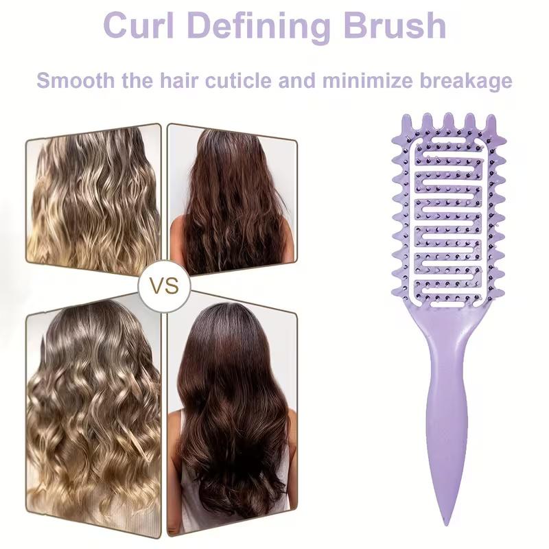 Pettine per Capelli Ricci Antistatico Spazzola Massaggiante per Cuoio Capelluto Pettine Vuoto Antigroviglio per Acconciatura Capelli Strumenti per Sciogliere i Nodi