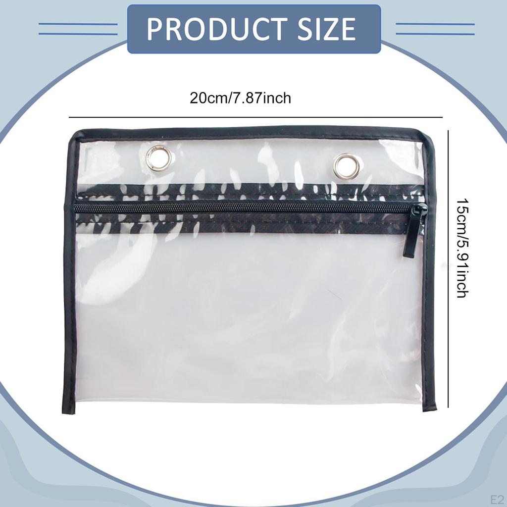 3Pcs Lure Bag Inner Pockets, Fishing Tackle Bags, with Zipper, Clear Sealed Pockets Storage Pouches