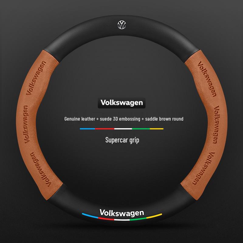 Κάλυμμα Τιμονιού Volkswagen Golf (2010-2023): Σουέτ R-Line Ανθρακονήματα για Μοντέλα 6/7/8 Pro