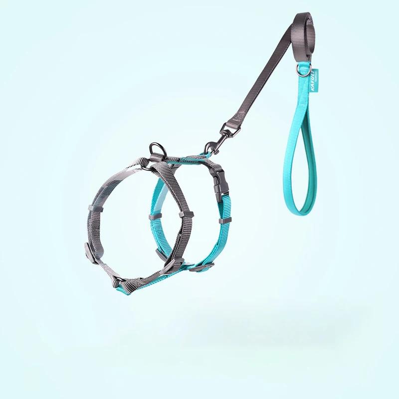 

Шлейки и поводки для домашних животных Регулируемая шлейка для собак средних и больших размеров Поводок для выгула собак Взрывобезопасная цепь для собак с защитой от ударов Товары для животных L зелёный