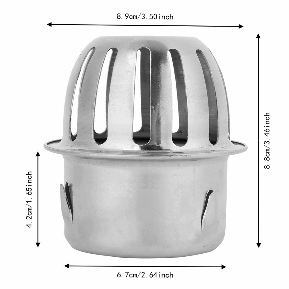 Dome Design Floor Drain Cover 304 Stainless Steel Downspout Strainer Durable Drain Cover  Home