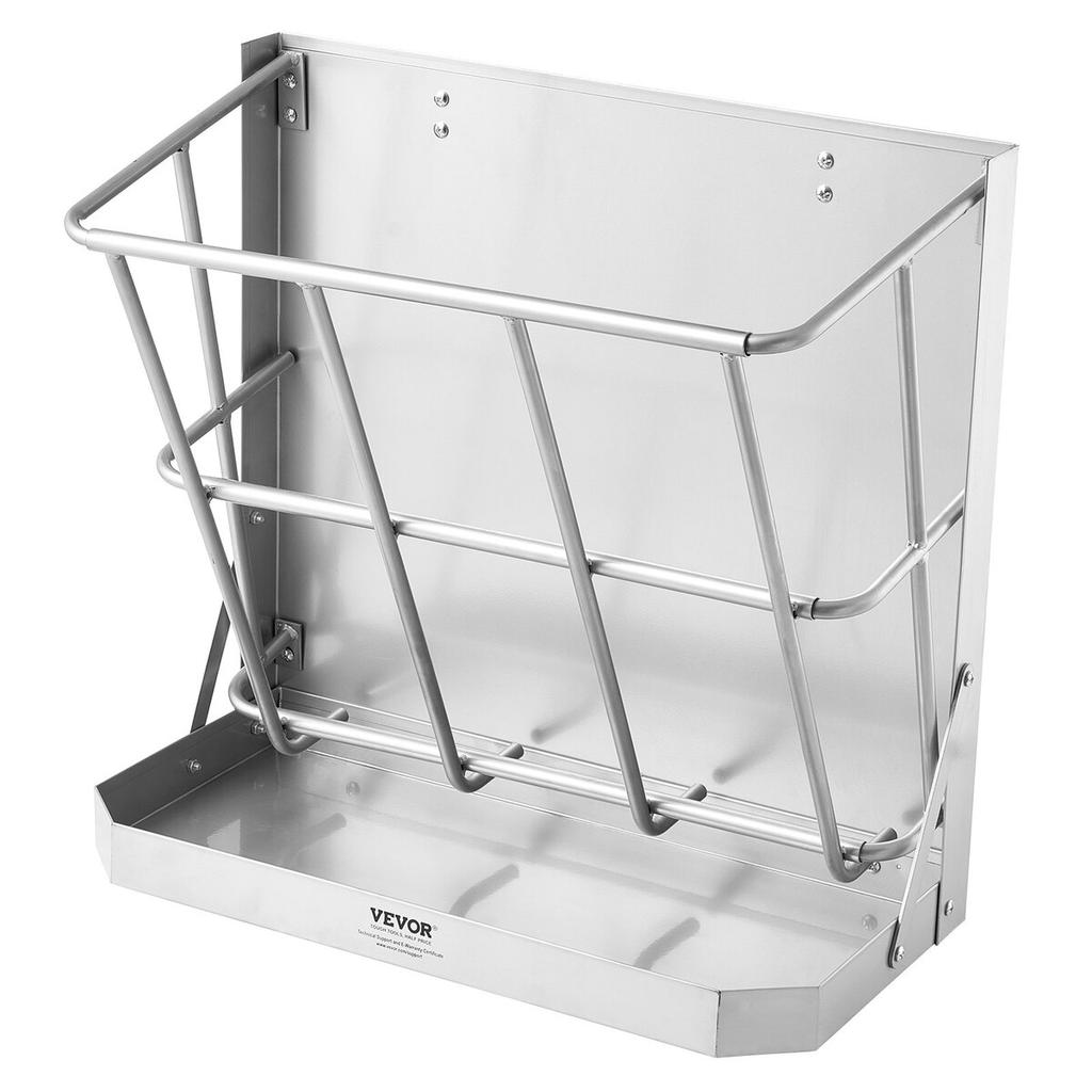 Wandmontierter Ziegen-Heufutterautomat 2 in 1 Heu- und Futterautomat 21 Gallonen