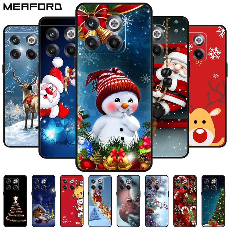 For Oneplus 10T Case 10 Pro Christmas Silicone Soft TPU Cover for Oneplus Nord N20 SE One plus ACE Pro 10T Coque New Year Gift