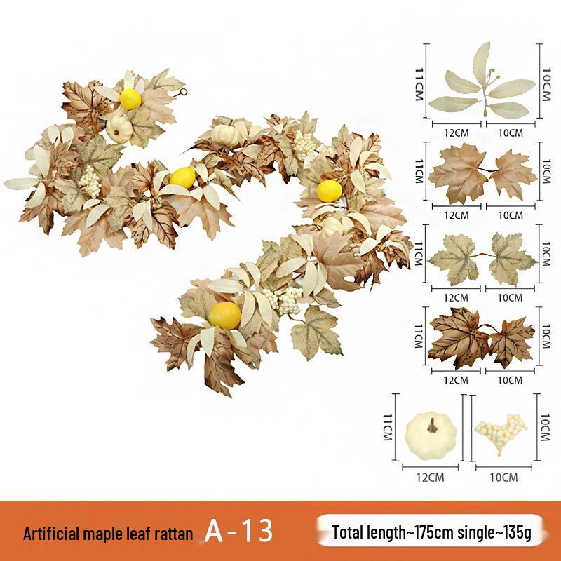 Skladem Podzimní a Halloweenská dekorace z javorových listů pro Vánoce a Den díkůvzdání