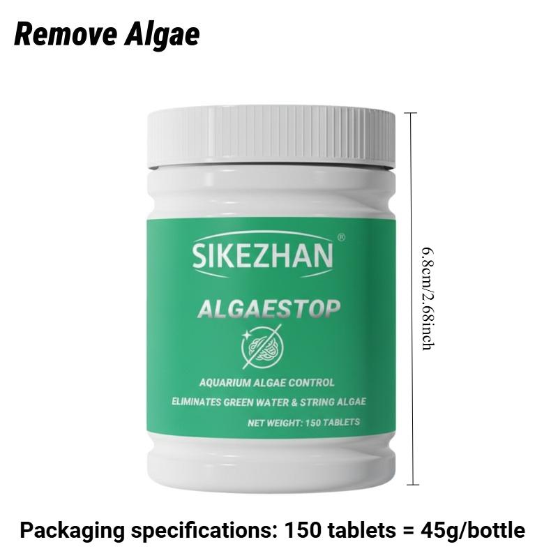 SIKEZHAN Aquarium Water Treatment Tablets Algae Remover Methylene Blue Nitrifying Bacteria Fish Tank Clarifier Conditioner Set