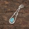 Blue Copper Turquoise Handmade Gemstone Pendant, 925 Solid Sterling Silver Pendant Glorious Jewelry, For Engagement Gift
