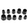 Practical Extractor Removal Set 10pcs 9-19mm Damaged Nut Bolt Remover Kit Bolt Broken Nut Screw Remover Threading Tools Kit