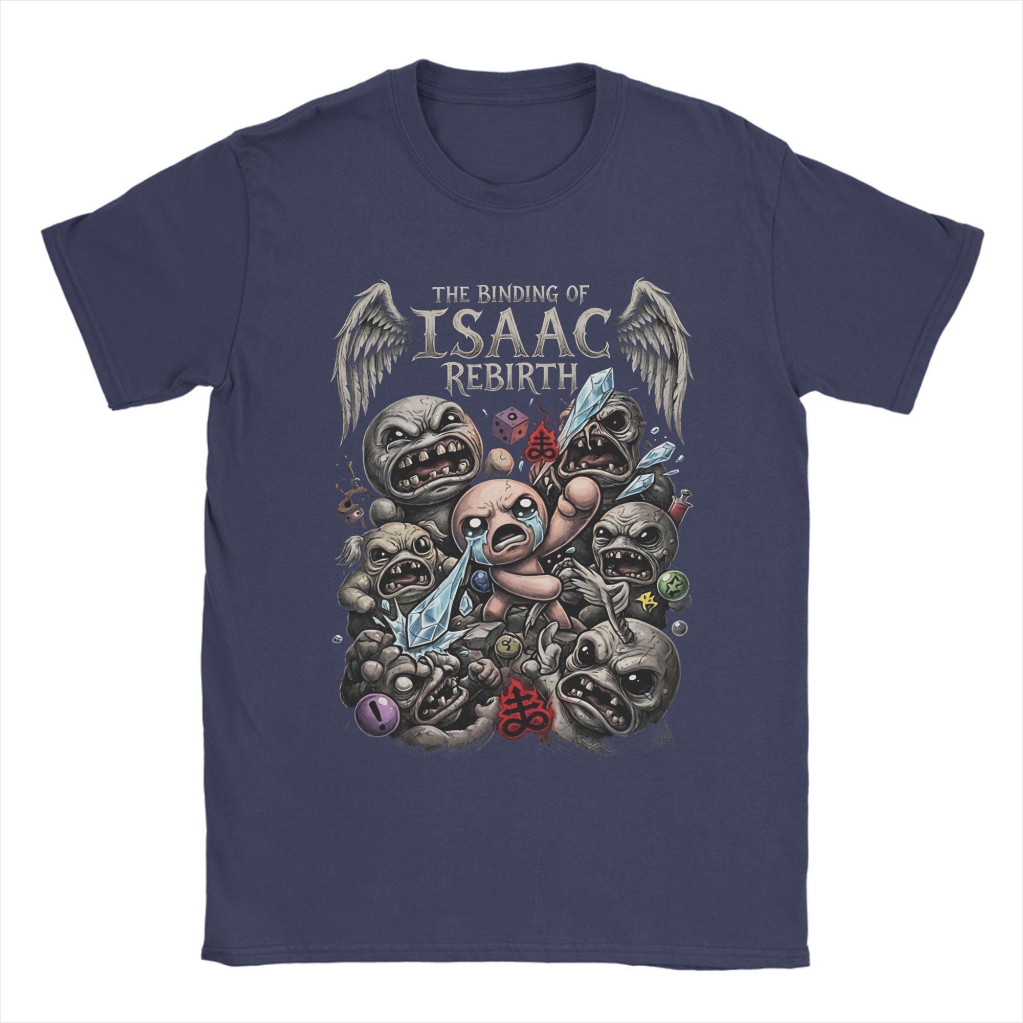 

The Binding of Isaac Pixel Cotton T Shirt For Unisex Summer Vintage T Shirts Crewneck Hippie Tees Big Size Hot Sale Clothing 4XL