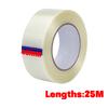 25M Strong Fiberglass Tape Heavy-duty Wear-resistant mesh Fiber Tape Transparent Single Side Adhesive Waterproof Seal Strapping