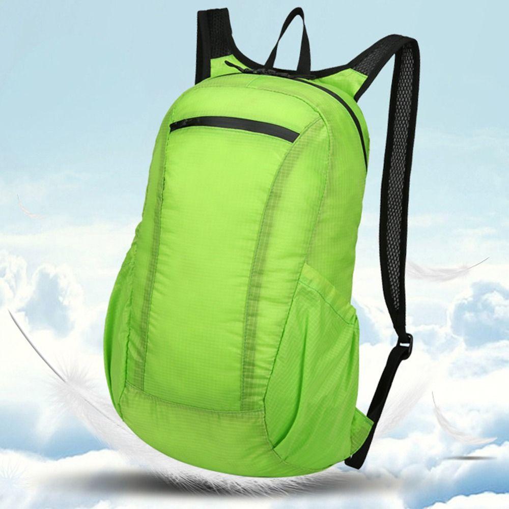 Reißverschluss Campingrucksack Polyester Faltbare Reisetasche Lässiger Sportrucksack Herren