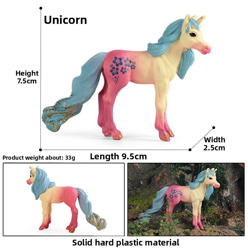 Unicorn Model Miniature Toy For Kids Creative Play And Educational Therapy