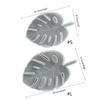 Diy Crystal Epoxy Irregular Leaf Coaster Pendant Silicone Mold Leaf Tray Mold for Casting with Resin Concrete Cement