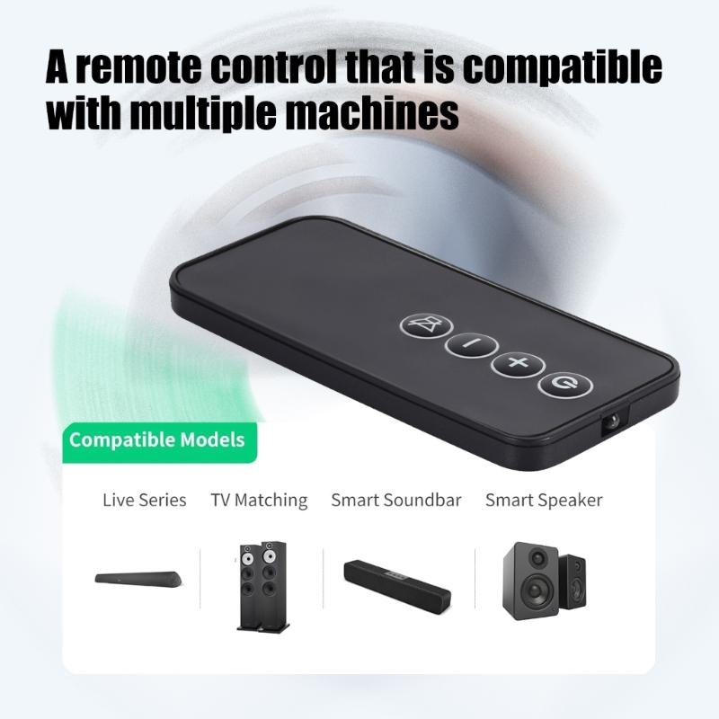 Ergonomic Soundbar Remote Replacement Sensitive Button for 5/10/15 Soundbar Not Programming Needed Accessories