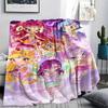 1 pièce Couverture Flanelle Imprimée Winx Club, Haute qualité Toutes Saisons, Décoration Maison, Chaleur et Confort, Parfait pour les Cadeaux de Noël