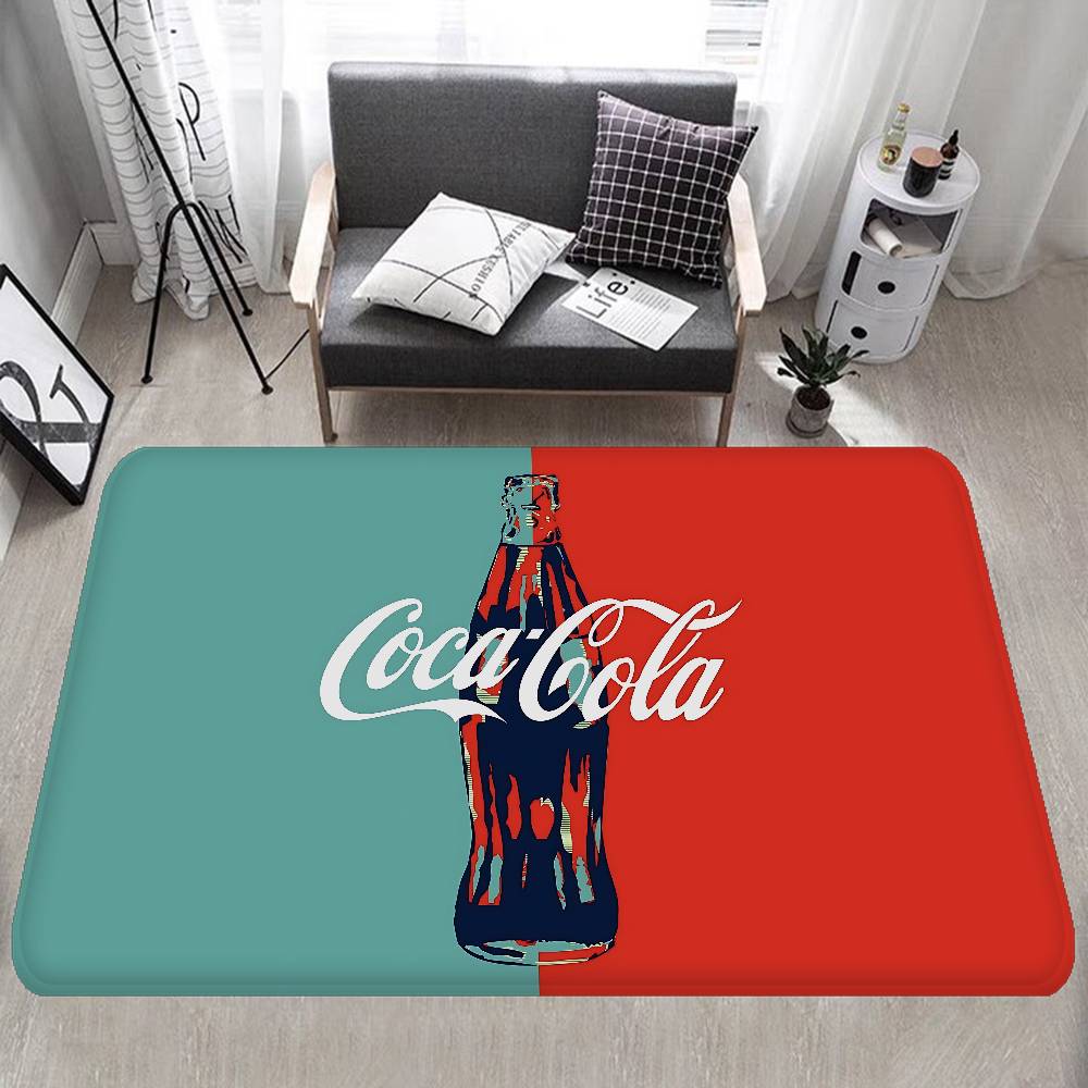 

C-Cocas C-cola Vintage Logo Hallway Carpet Washable Non-Slip Living Room Sofa Chairs Area Mat Kitchen Doormat Area Rug 80x120cm