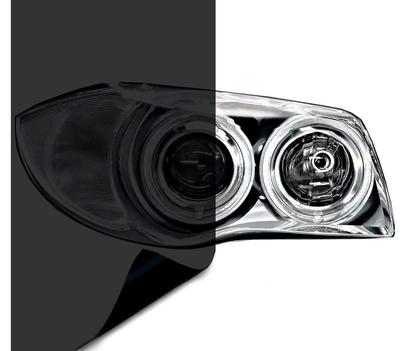 Ilmondomall Headlight Film Tail Lamp Film Fog Light Film (040x120cm, Dark Black)