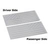 Reflective Silver/White US Flag Vinyl Decal Stickers For Truck SUV Side Doors