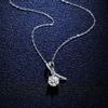 Tancise S925 Sterling Silver Moissanite Luxusný osobný náhrdelník s príveskom Dámsky klasický náhrdelník s prílivom na párty darček na párty