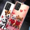 Lovely Puppy Heart Dogs Phone Case for Samsung A54 A57 A37 A17 A14 A15 A12 A24 A34 A55 A35 A25 A52S A07 A05S A04S A22 A32 A72 Ga