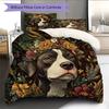 Vintage Pitbull Pattern Bedding Home Decoration Birthday Gift (1 * duvet cover + 2 * pillowcase, without core)
