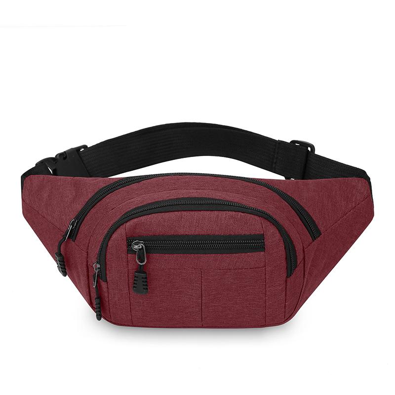 Marsupio da vita unisex Uomo Pacco da petto Impermeabile Borsa sportiva da esterno Pochette Borsa da vita Marsupio Crossbody Borsa a banana