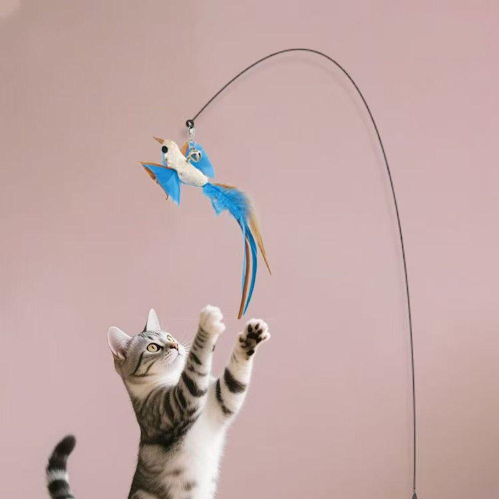 Hands-Free Interactive Cat Toy Detachable Cat Stick Toy Funny Kitten Playing Toy  Pet Supplies
