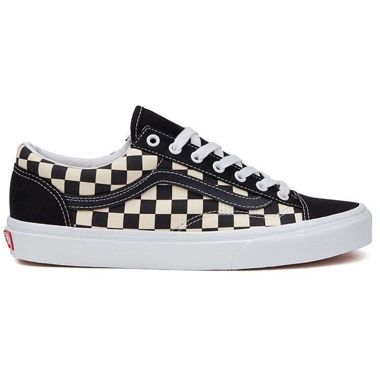 Vans Štýl 36 Čierne kockované Unisex tenisky Klasické-biele VN0A54F6XC8