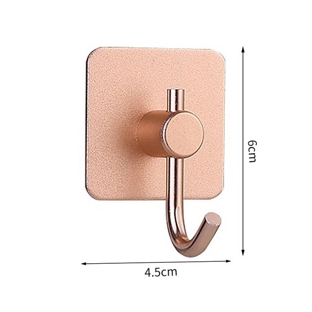 Self Adhesive Wall Hooks Door Key Holder Clothes Coat Hanger Bathroom Towel Holder Kitchen Storage Rack Shelf Bag Organizer