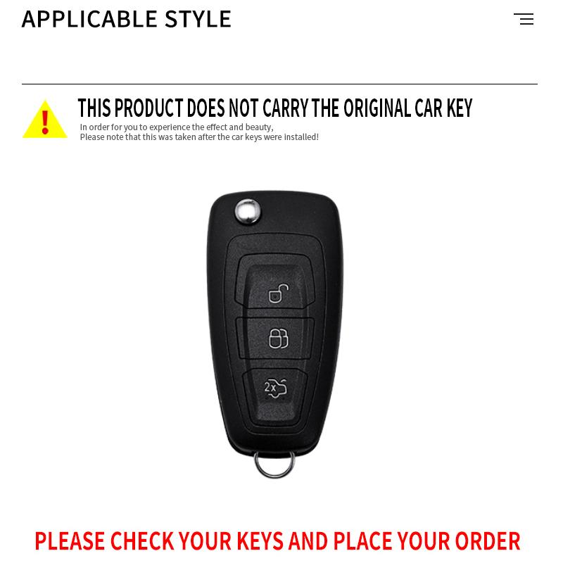 Diamond Car Remote Key Case Cover Protect Shell Fob For Ford Ranger C-Max S-Max Focus Mk3 Galaxy Mondeo Transit Tourneo Custom