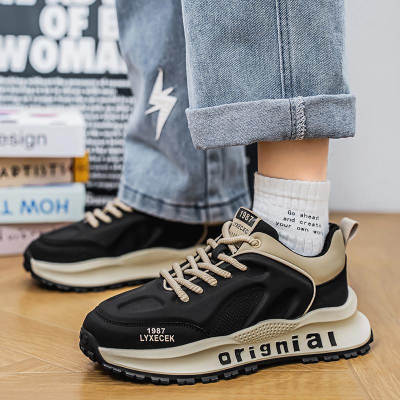 Novos tênis de pai solas grossas aumentam a versatilidade 2025 tênis casuais populares primavera solas macias não cansam os pés tênis esportivos