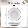 Modellanka Japanese Style Bone China Deep Plate