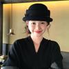 Hat Women's New Style Foreign Style Top Hat Hepburn Style Beret Black Fisherman Hat