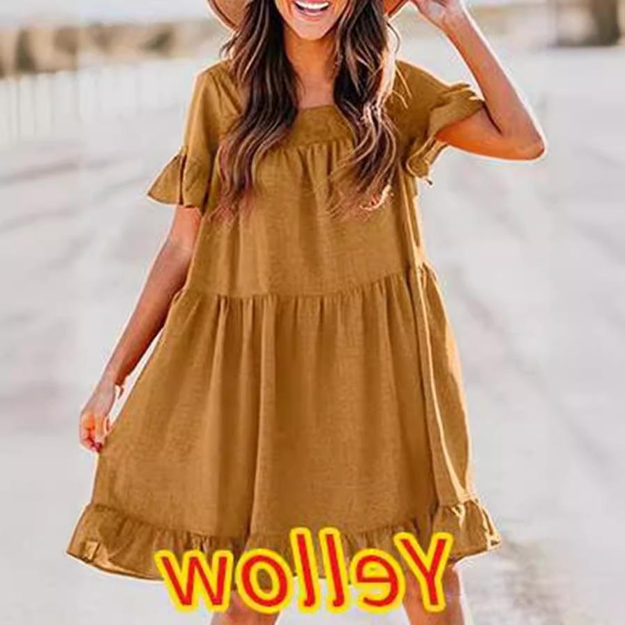 Spring and summer new women s skirts loose and thin cotton and linen dresses are in stock. S чёрный