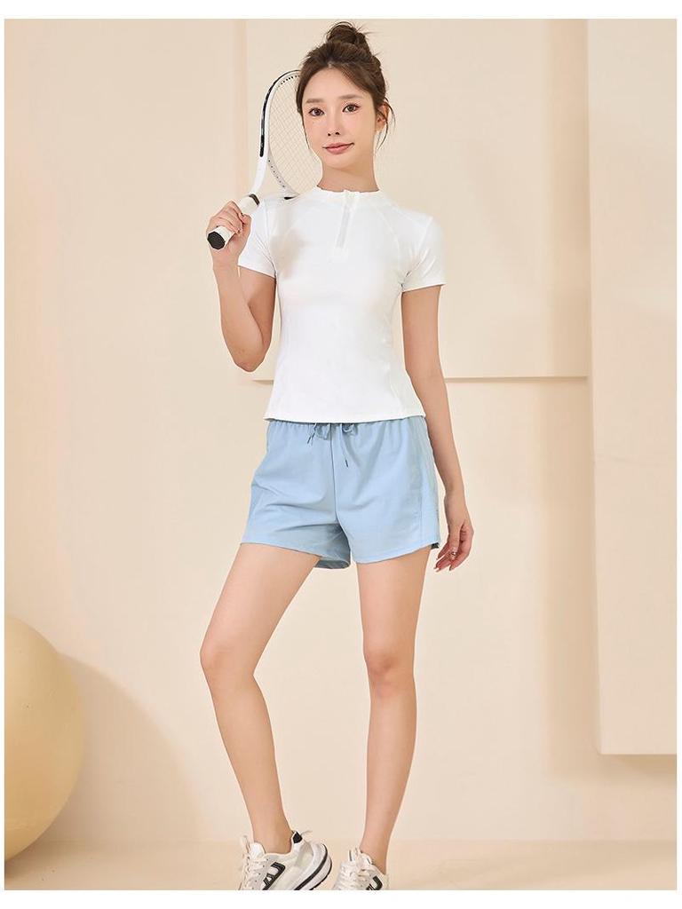 Breathable Summer Workout T-shirt for Running, Gym, and Yoga